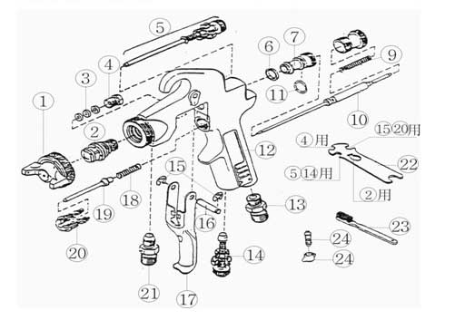 涂料噴槍結(jié)構(gòu)圖